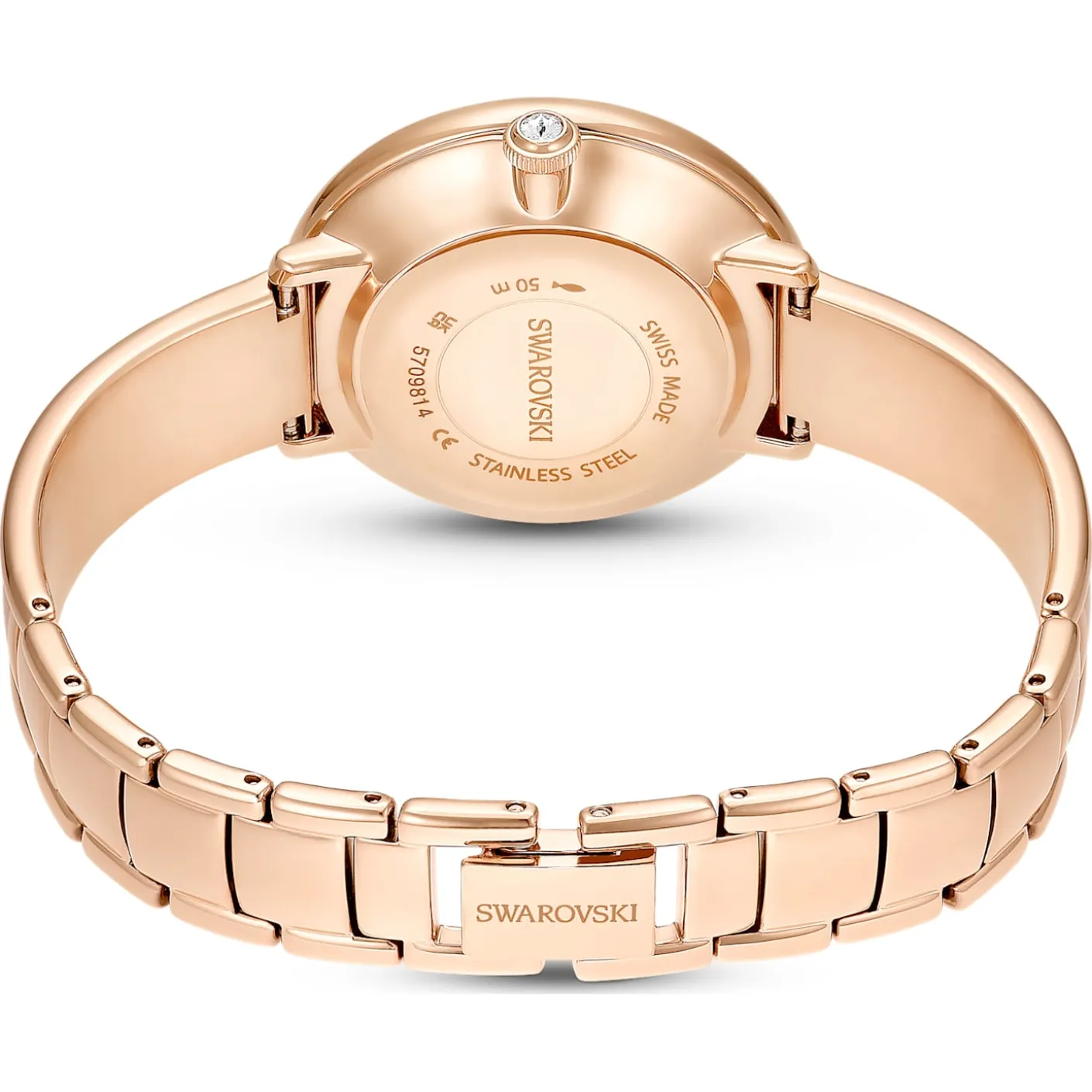 Crystalline bangle watch