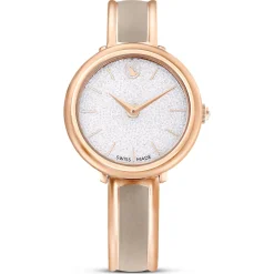 Crystalline bangle watch