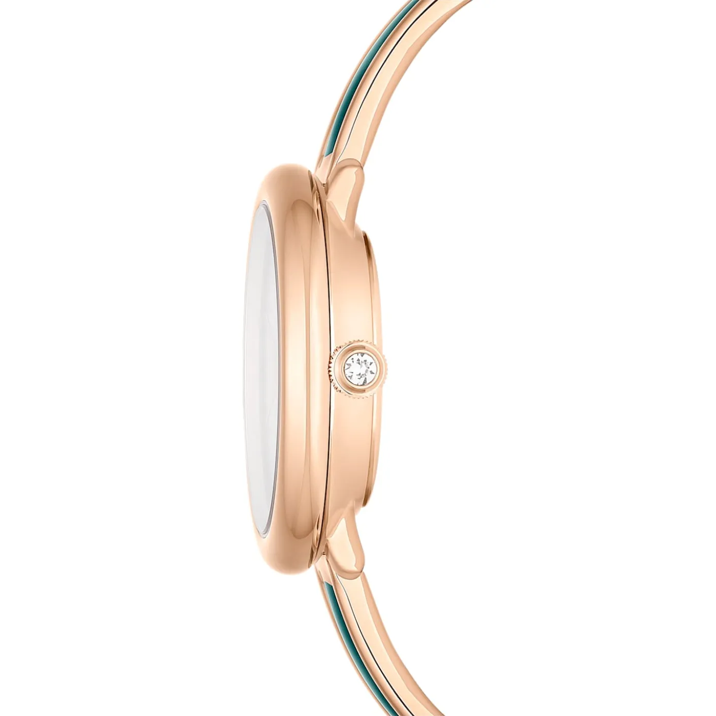 Crystalline bangle watch