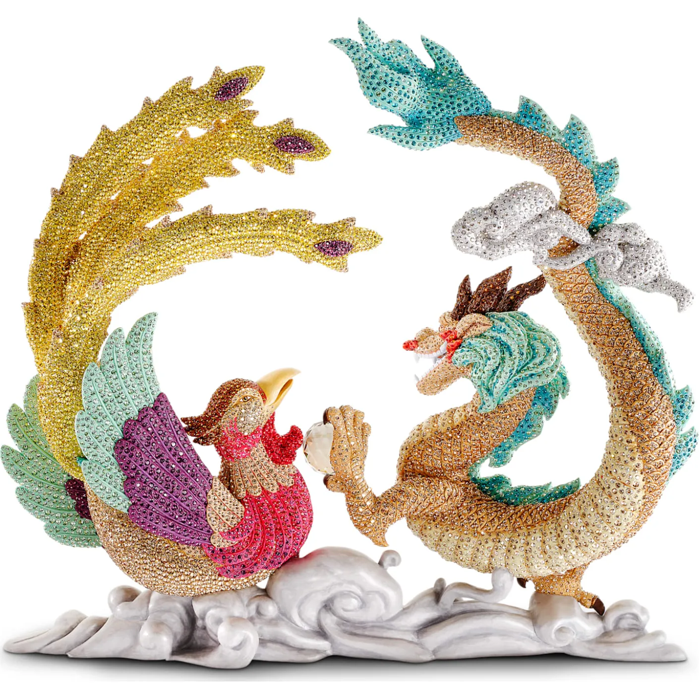 Crystal Myriad Dragon and Phoenix