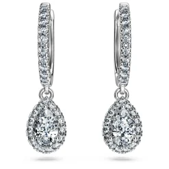 Eternity drop earrings