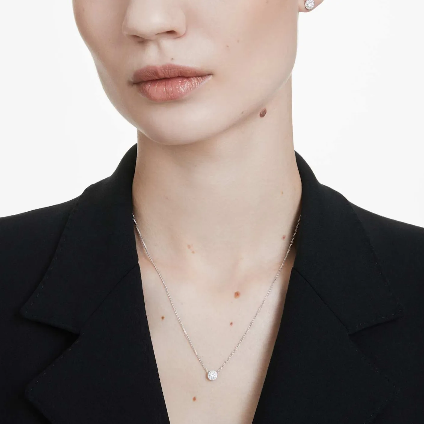 Eternity halo solitaire pendant