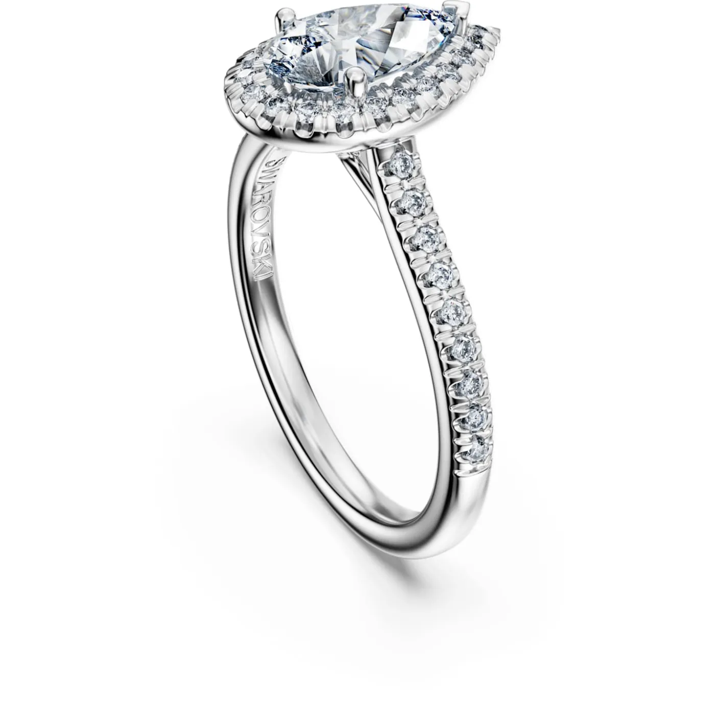 Eternity halo solitaire ring