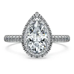 Eternity halo solitaire ring