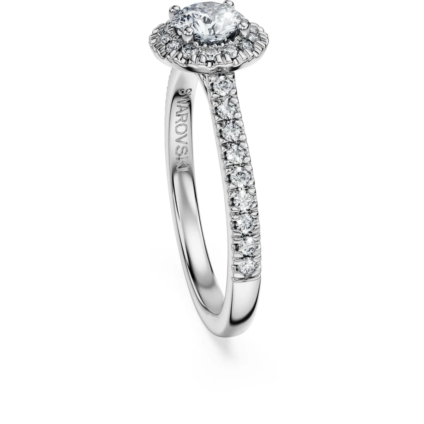 Eternity halo solitaire ring