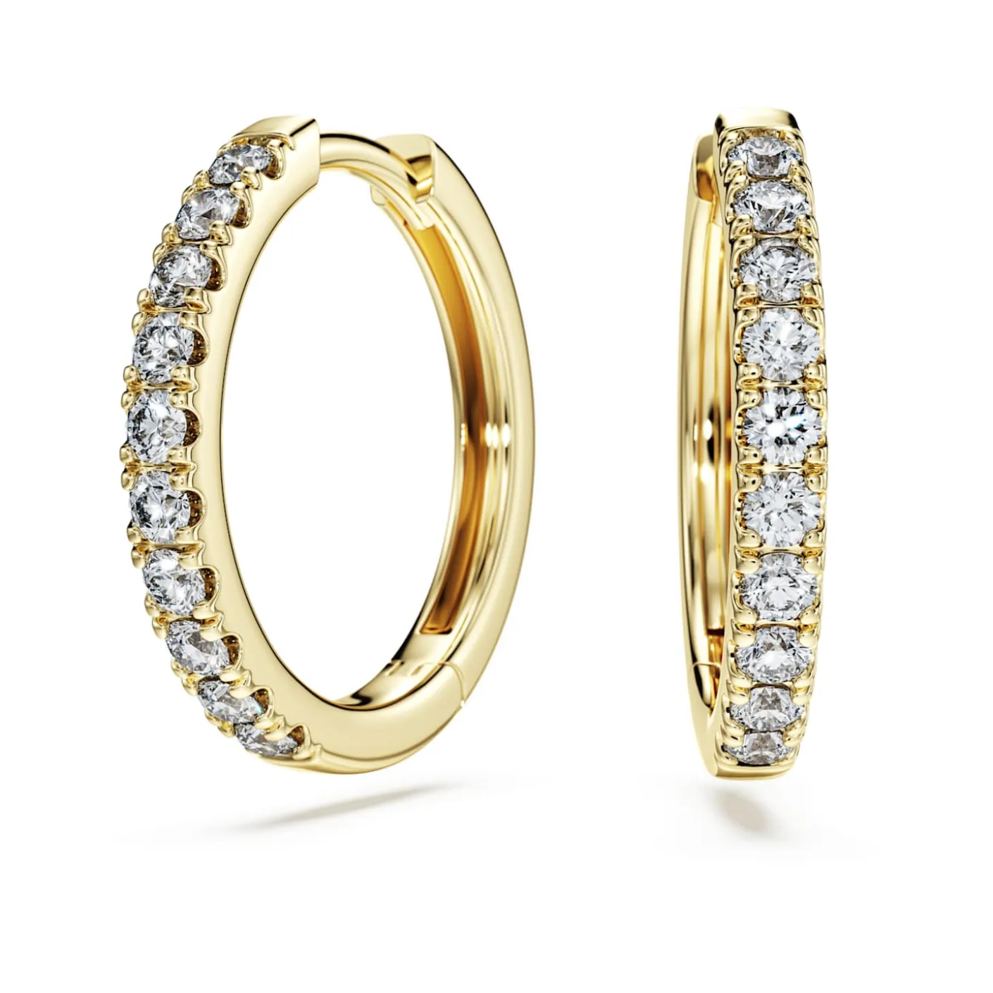 Eternity hoop earrings