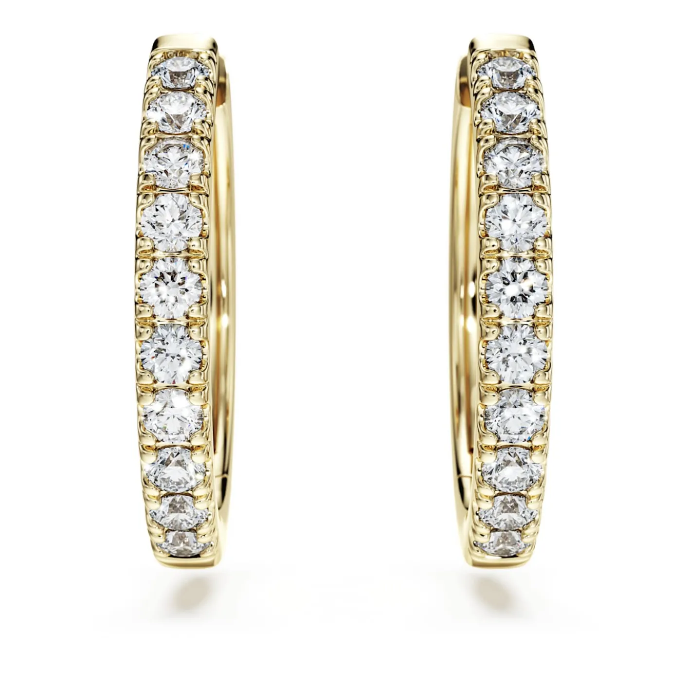 Eternity hoop earrings