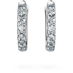 Eternity hoop earrings