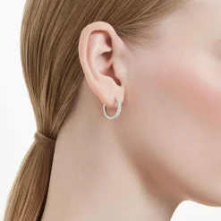 Eternity hoop earrings