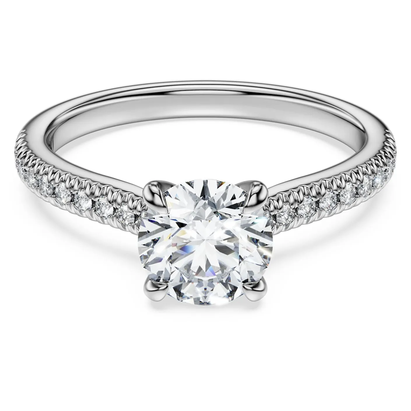 Eternity solitaire ring