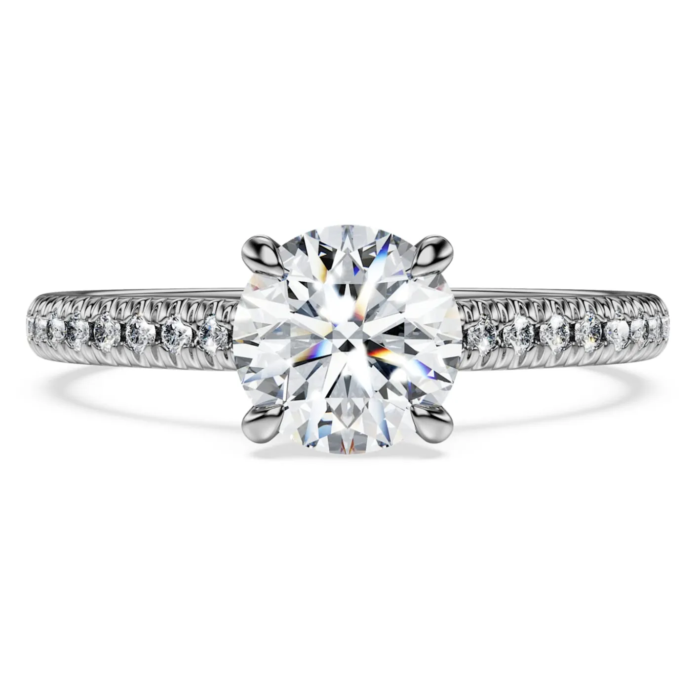 Eternity solitaire ring