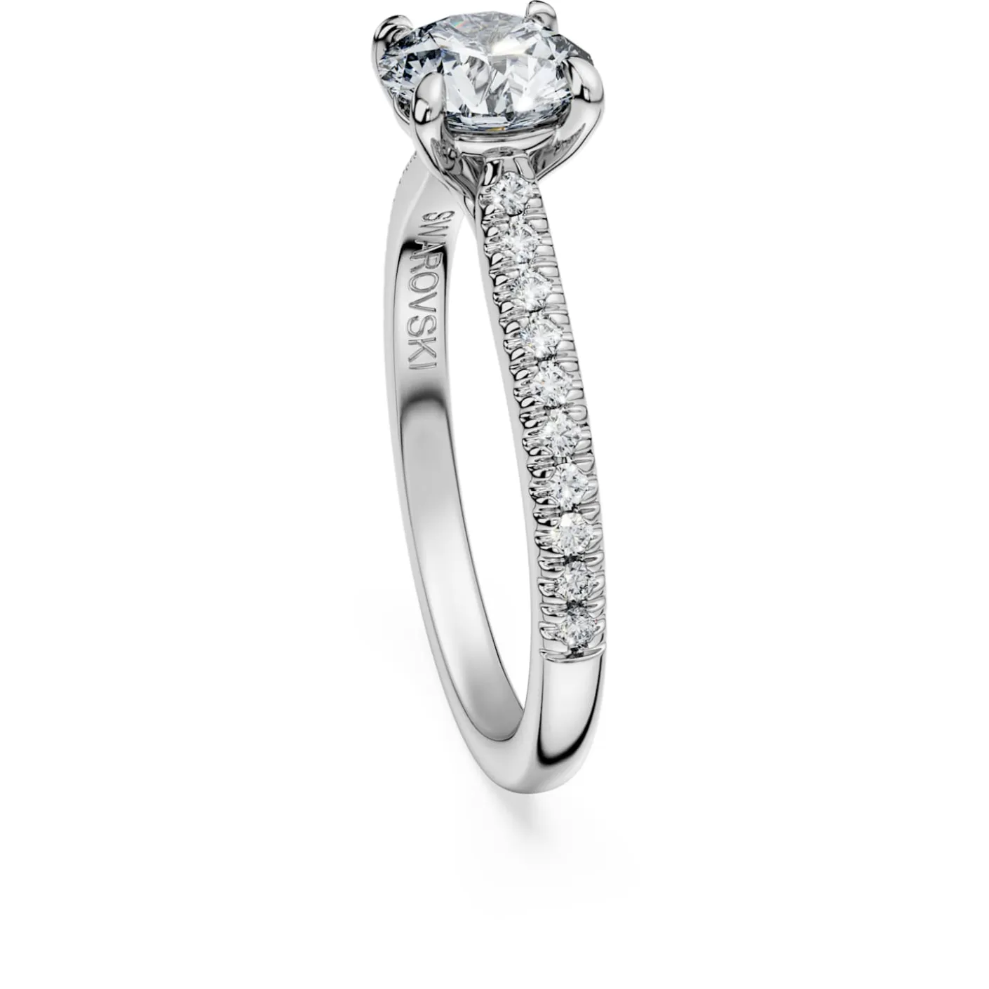 Eternity solitaire ring