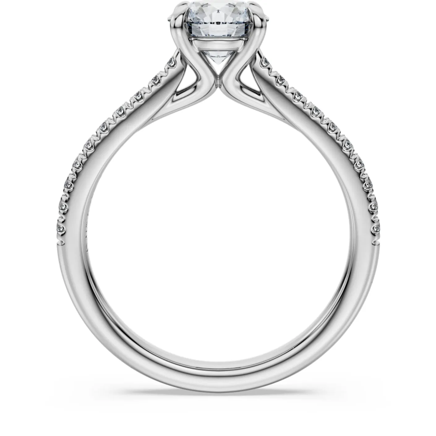 Eternity solitaire ring