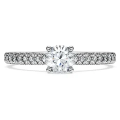 Eternity solitaire ring