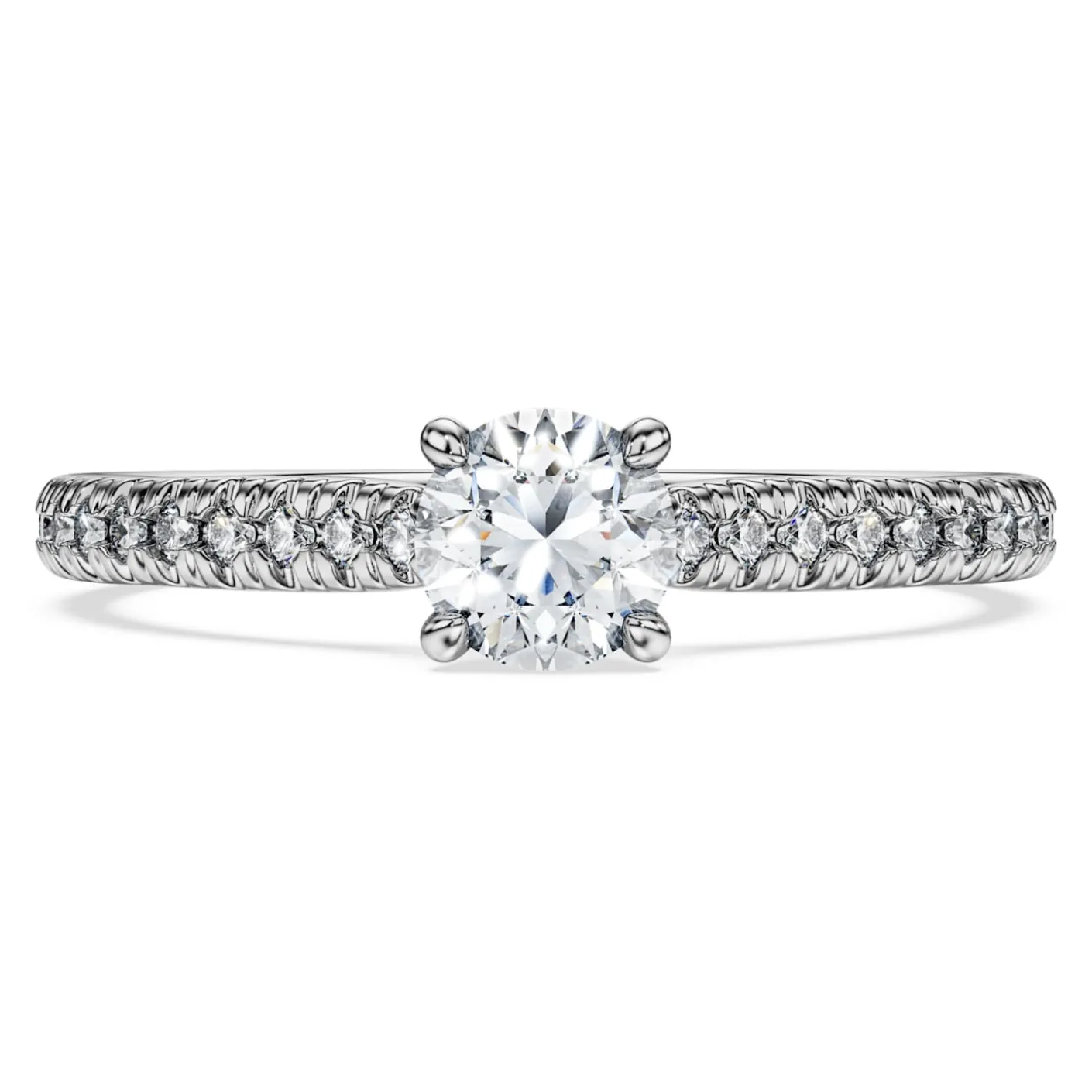 Eternity solitaire ring