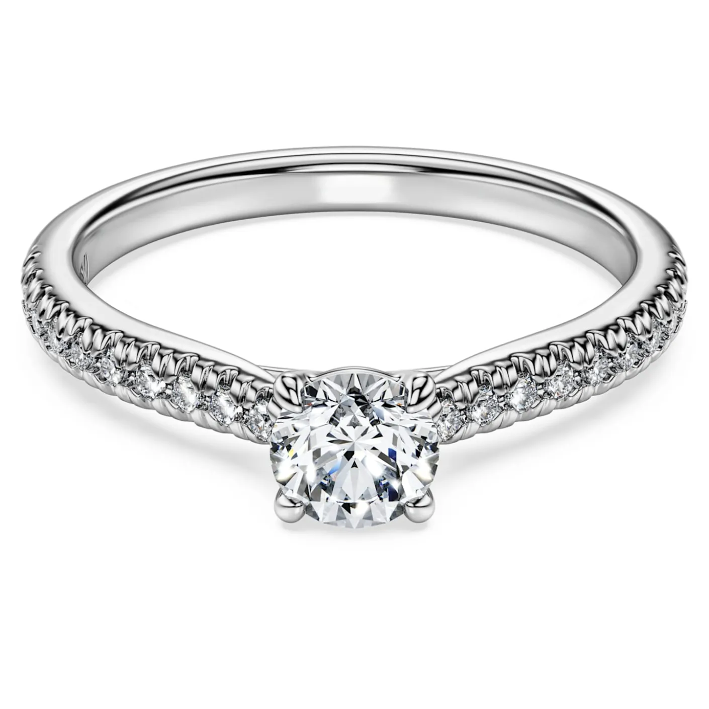 Eternity solitaire ring
