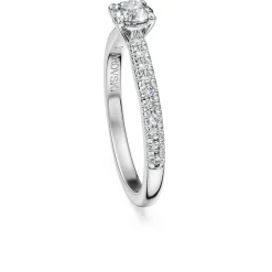 Eternity solitaire ring