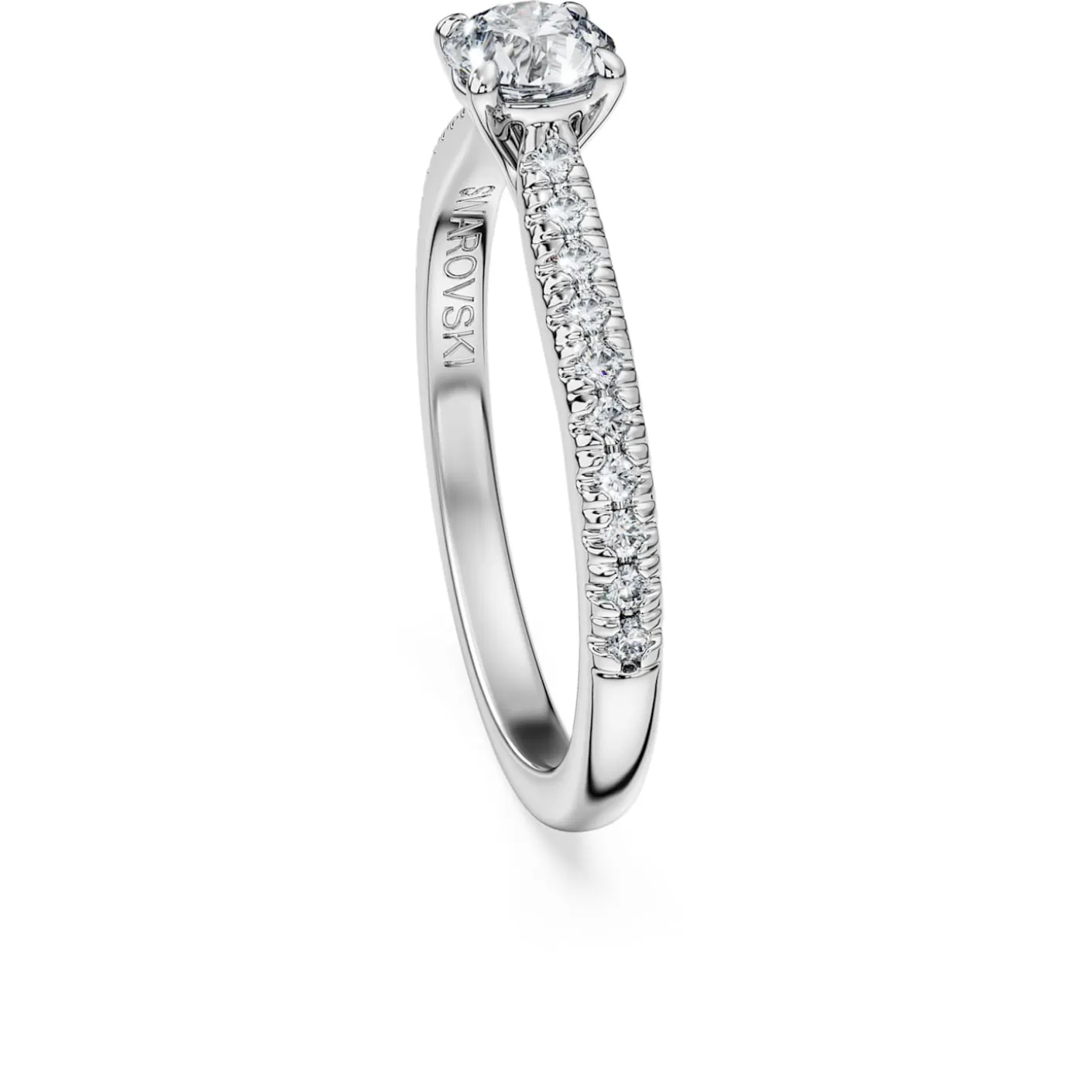 Eternity solitaire ring