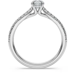 Eternity solitaire ring
