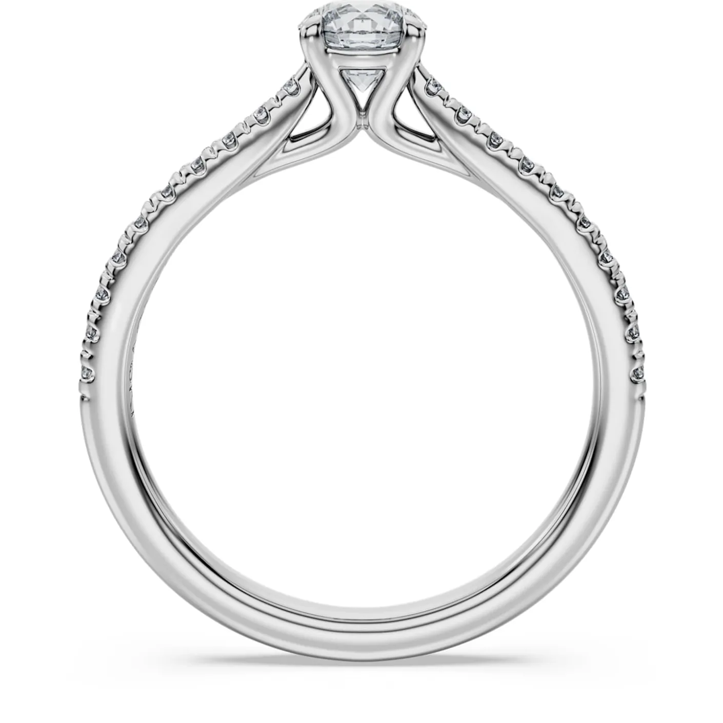 Eternity solitaire ring