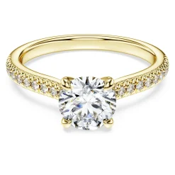 Eternity solitaire ring