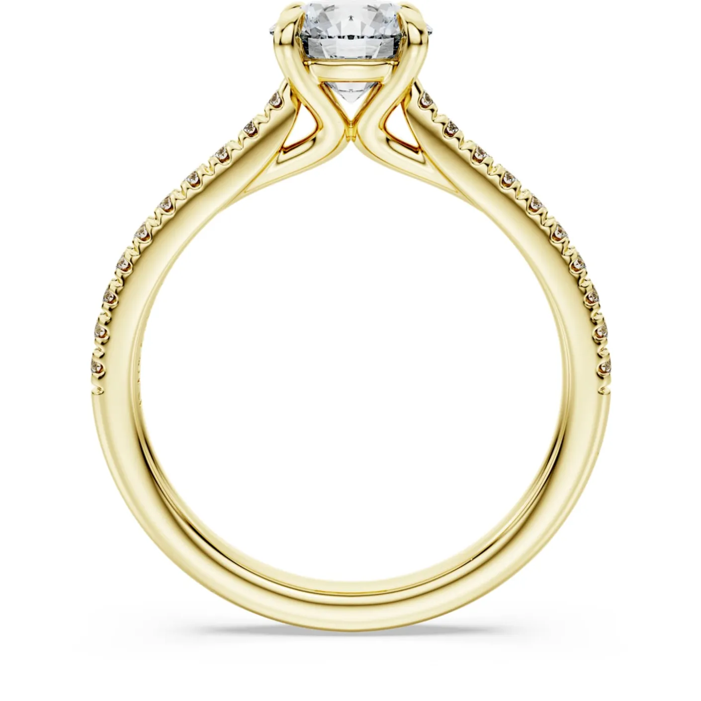 Eternity solitaire ring