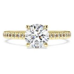 Eternity solitaire ring