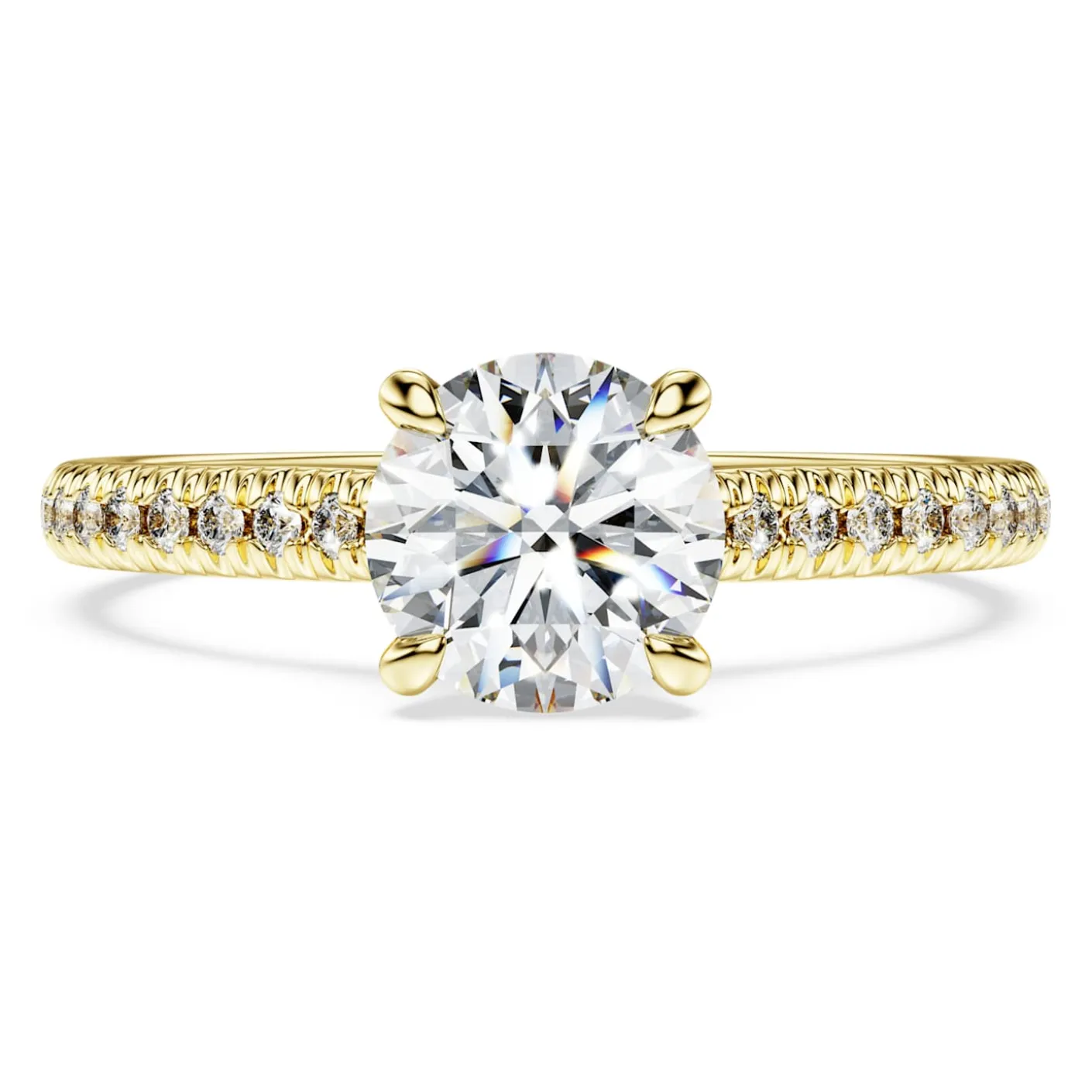 Eternity solitaire ring