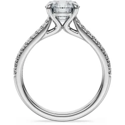 Eternity solitaire ring