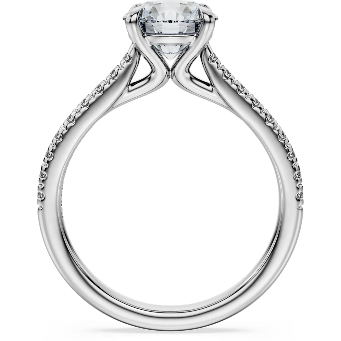 Eternity solitaire ring
