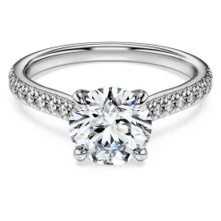 Eternity solitaire ring