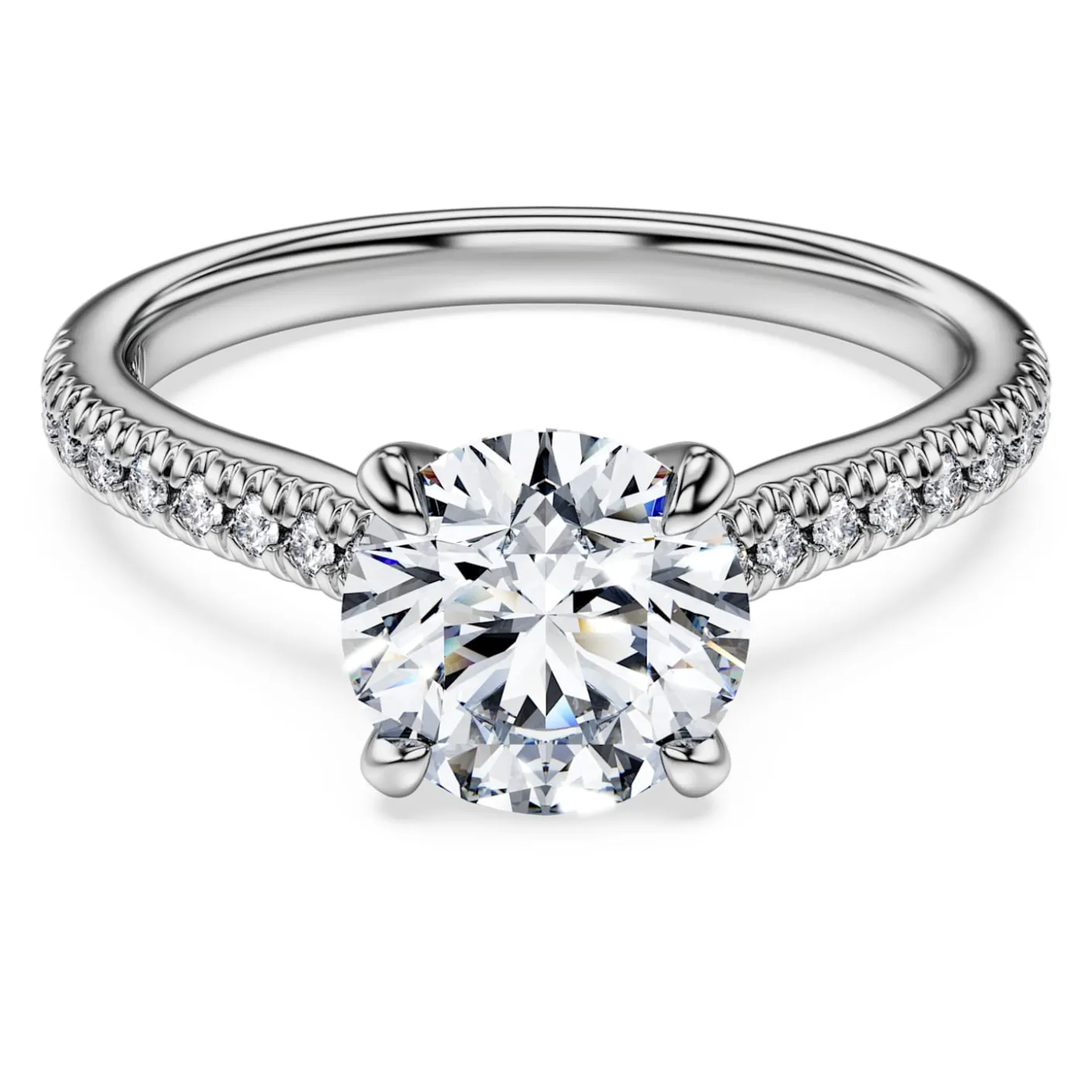 Eternity solitaire ring
