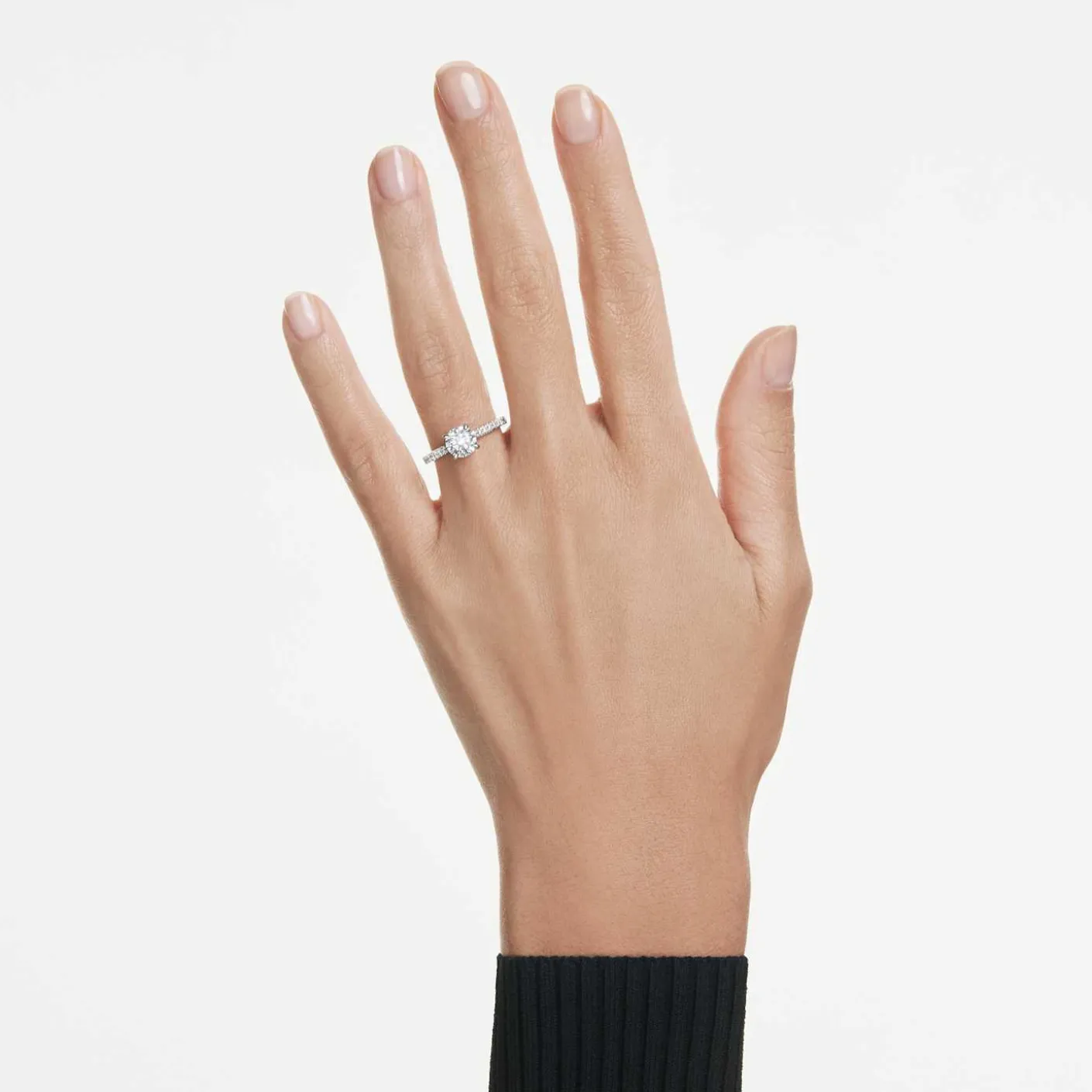 Eternity solitaire ring