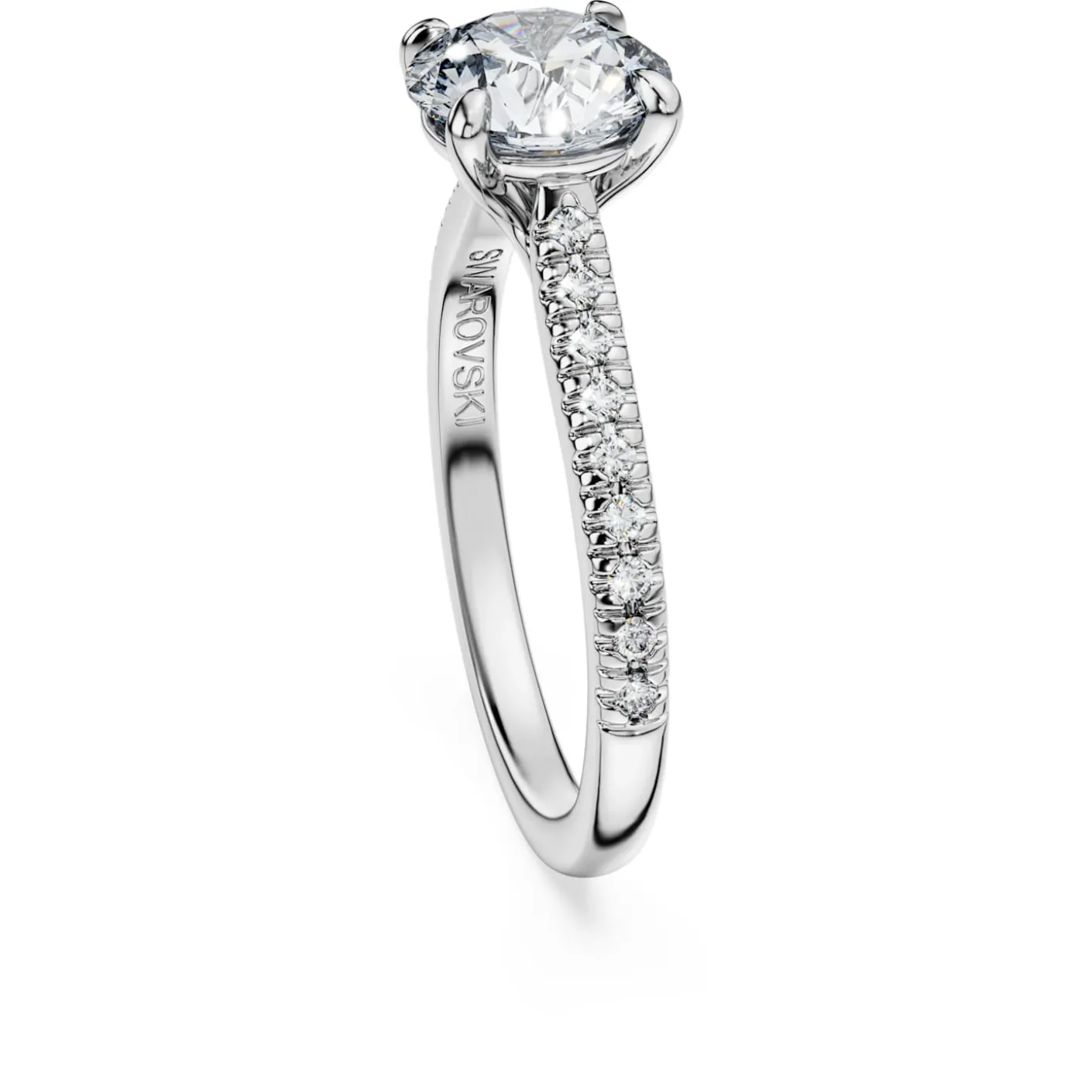 Eternity solitaire ring