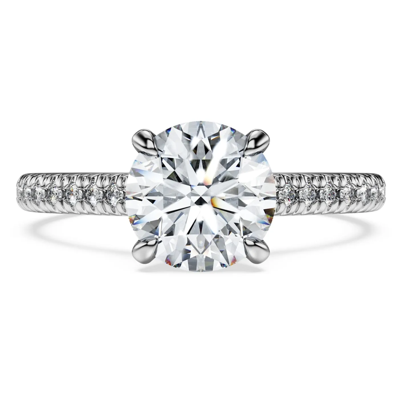 Eternity solitaire ring