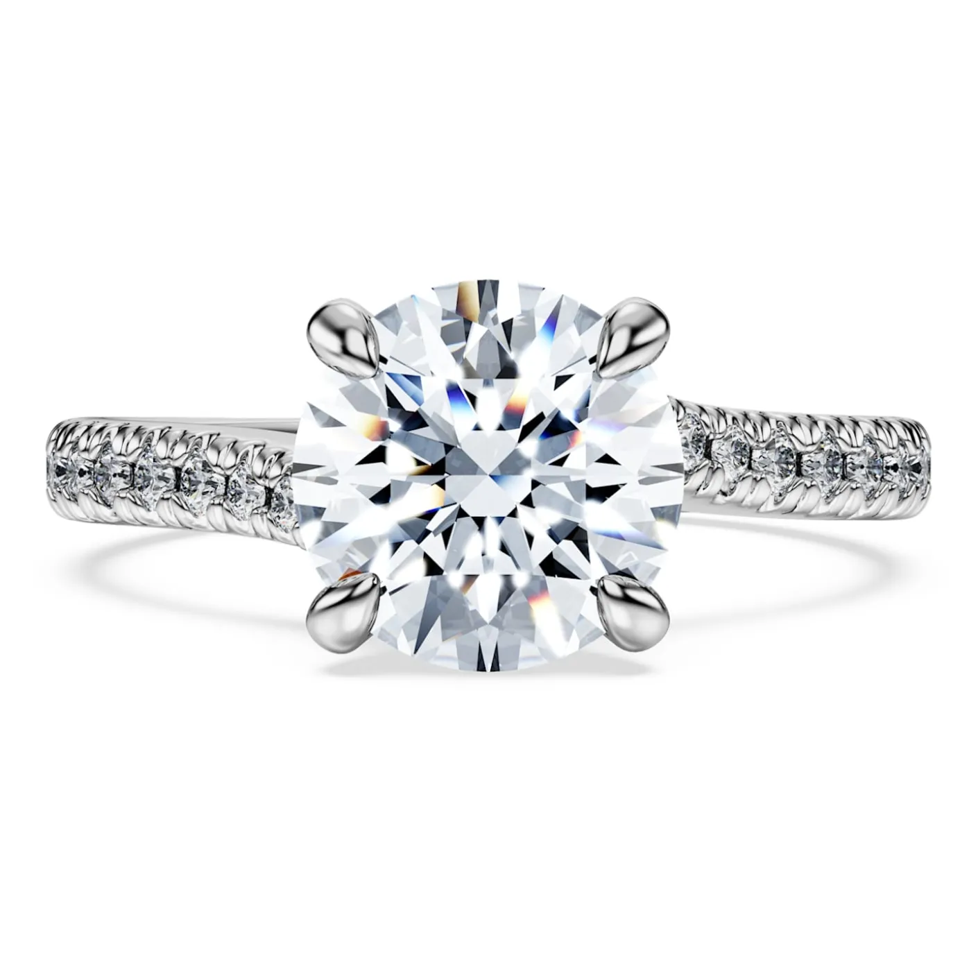 Eternity solitaire ring
