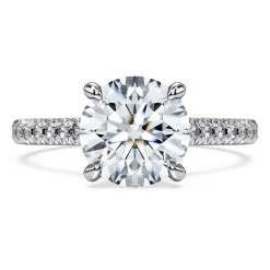 Eternity solitaire ring