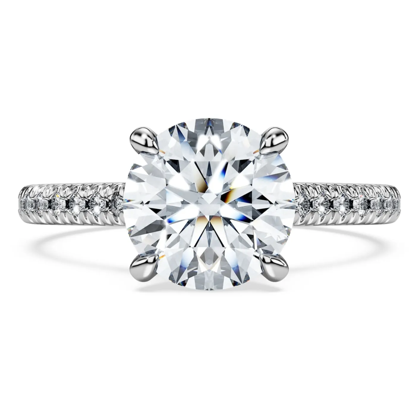 Eternity solitaire ring