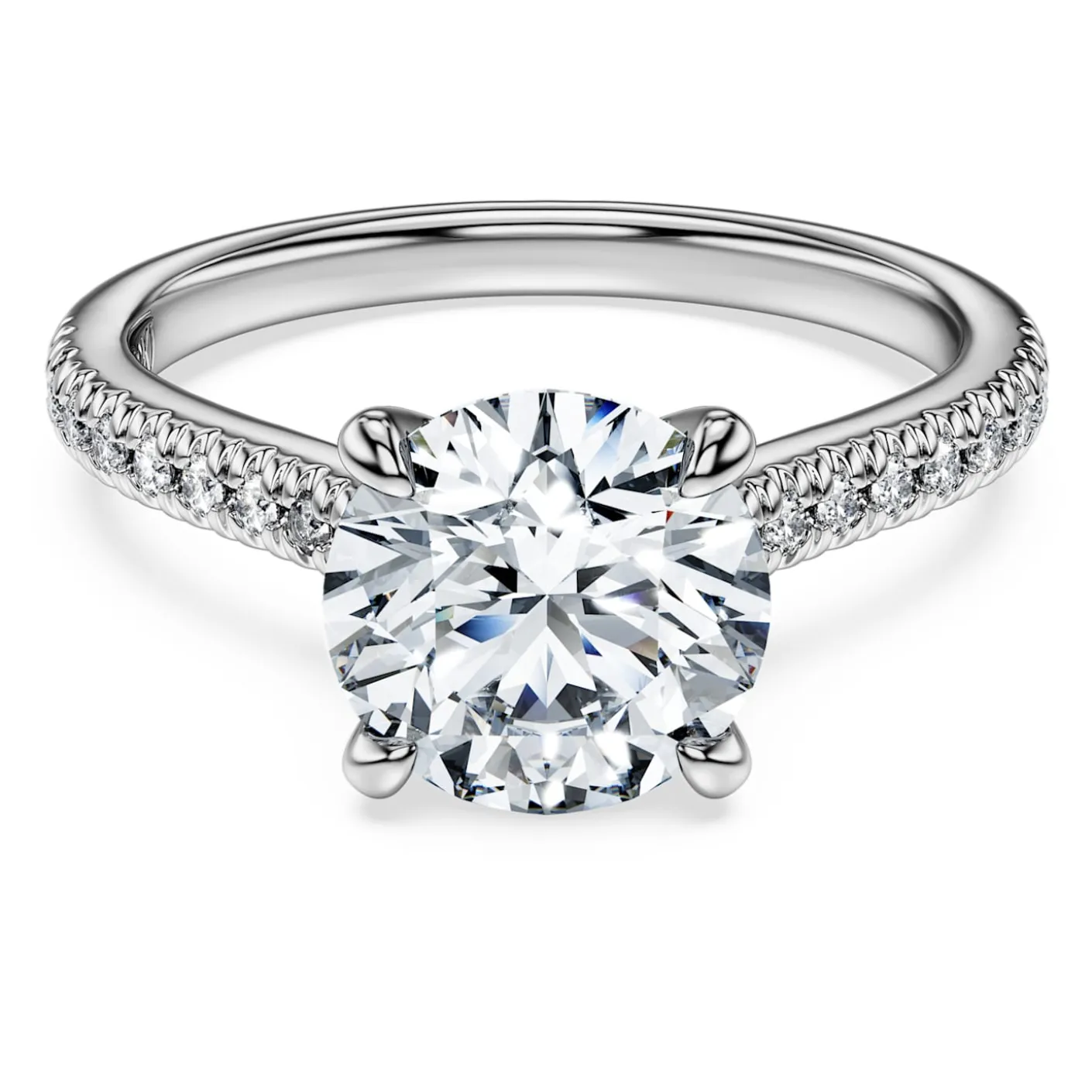 Eternity solitaire ring