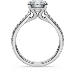 Eternity solitaire ring