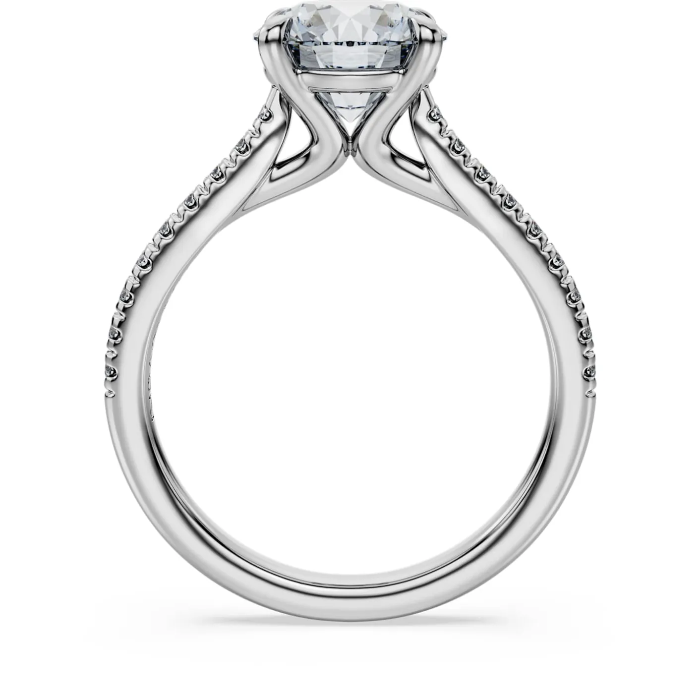 Eternity solitaire ring