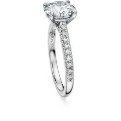 Eternity solitaire ring