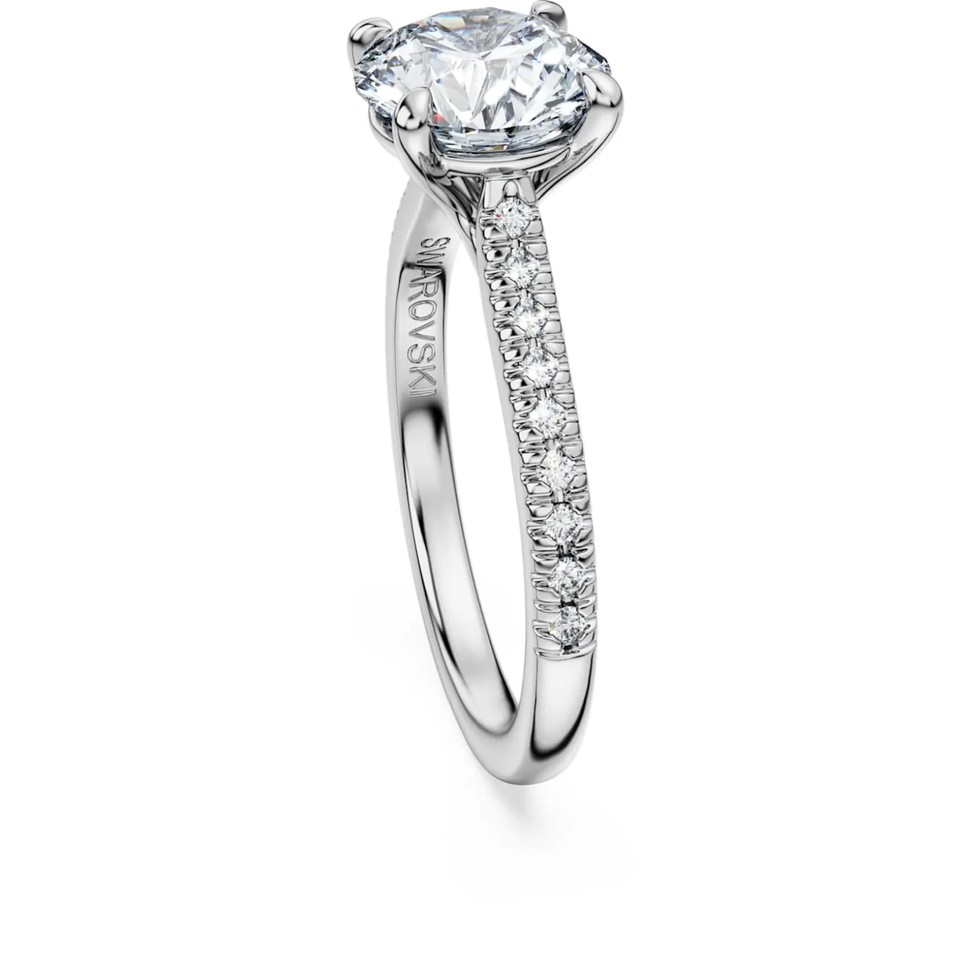 Eternity solitaire ring