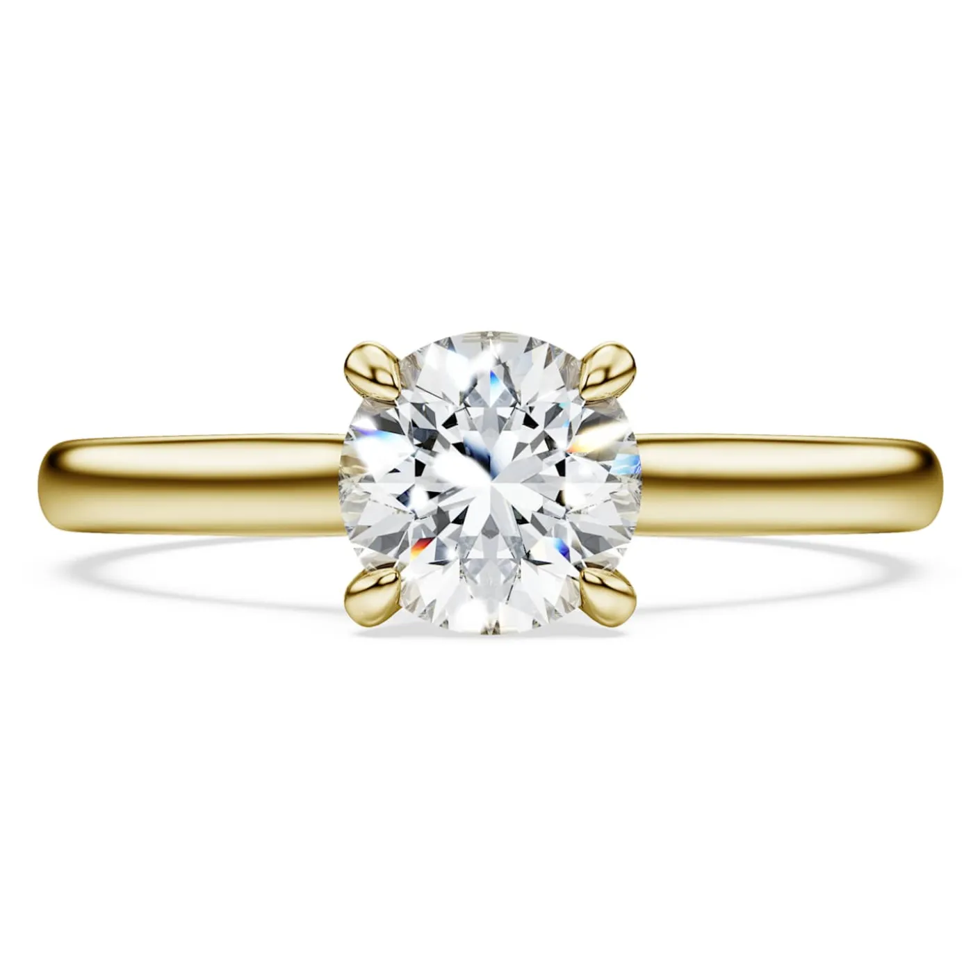Eternity solitaire ring