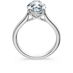Eternity solitaire ring