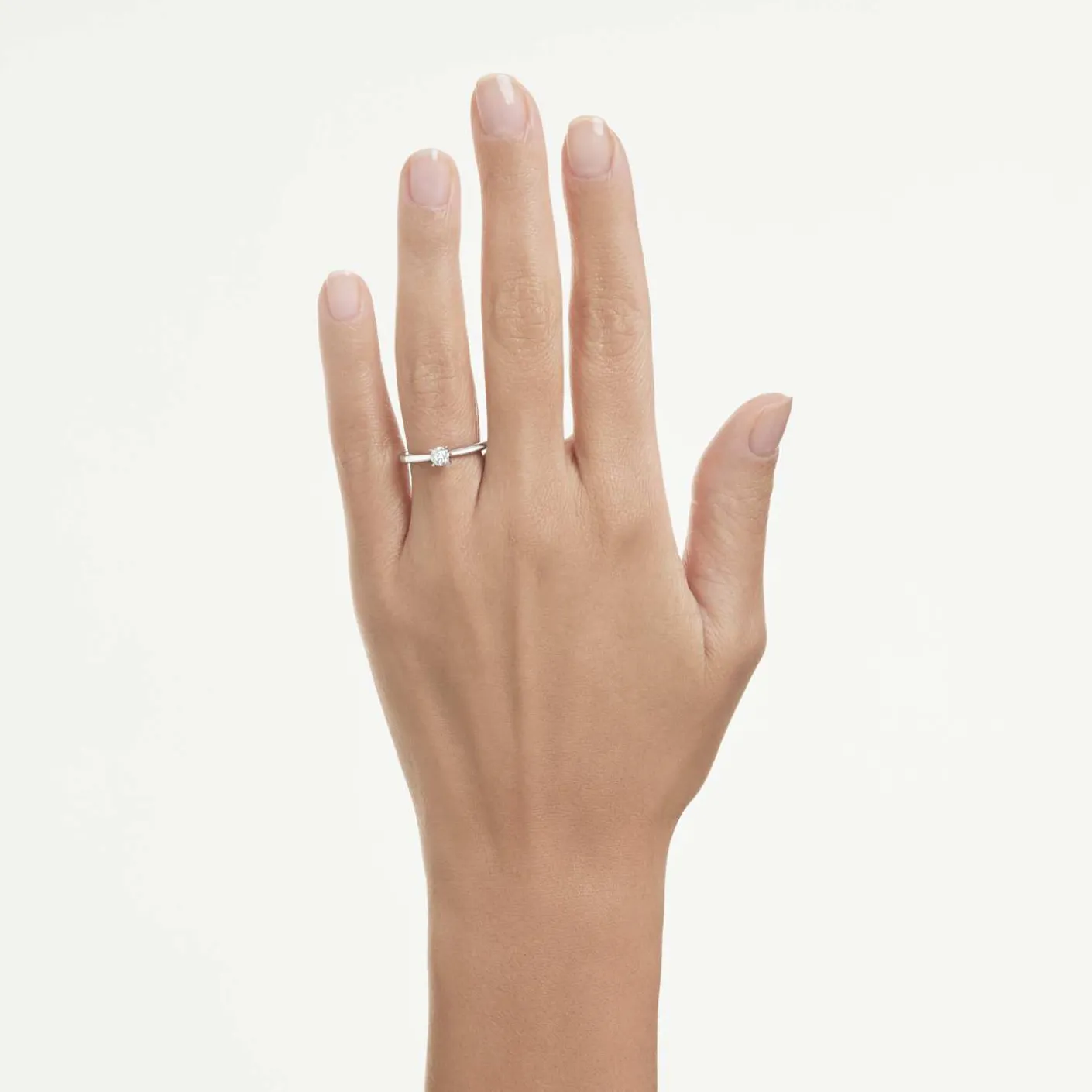 Eternity solitaire ring