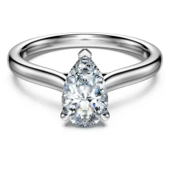 Eternity solitaire ring