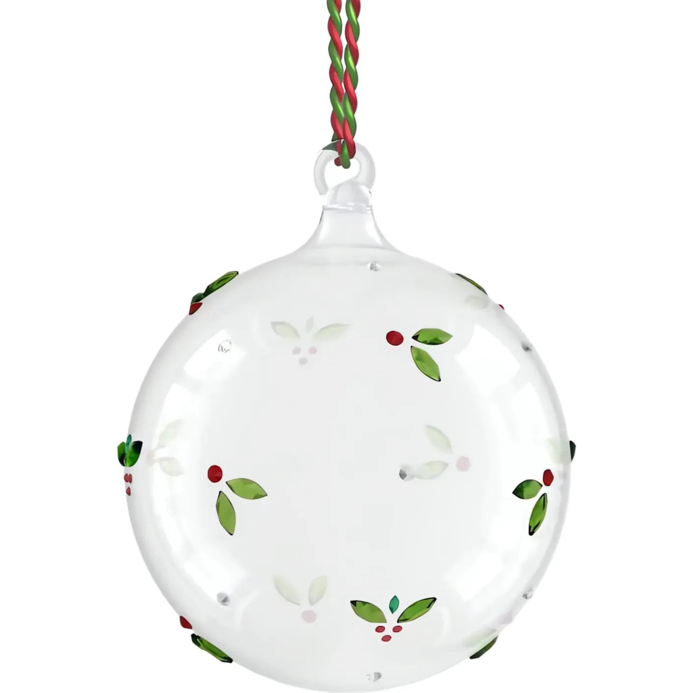 Holiday Cheers Mistletoe Ball Ornament