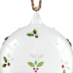 Holiday Cheers Mistletoe Ball Ornament