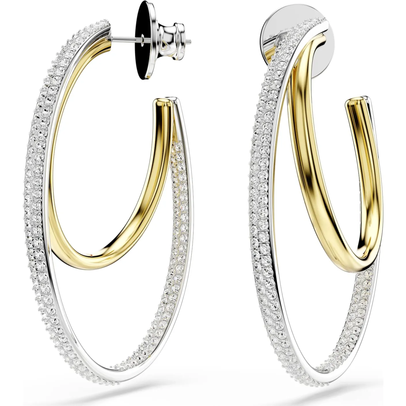 Hyperbola hoop earrings
